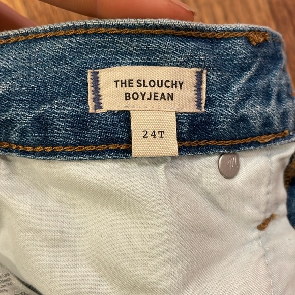 Madewell The Tall Slouchy Boyjean Riverspring wash Size 24 NWT - Picture 6 of 6